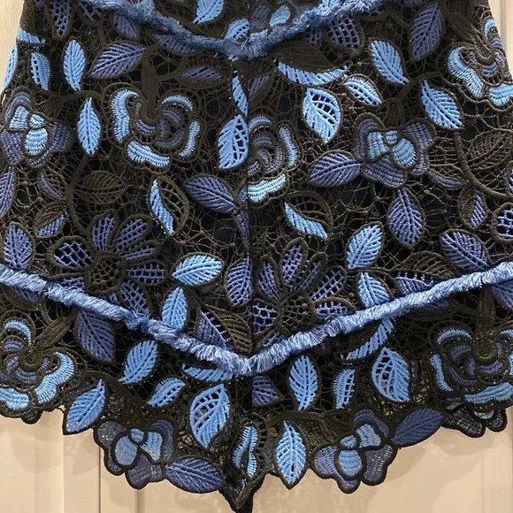 ELLIATTBlue Crochet skirtFloralTimes design